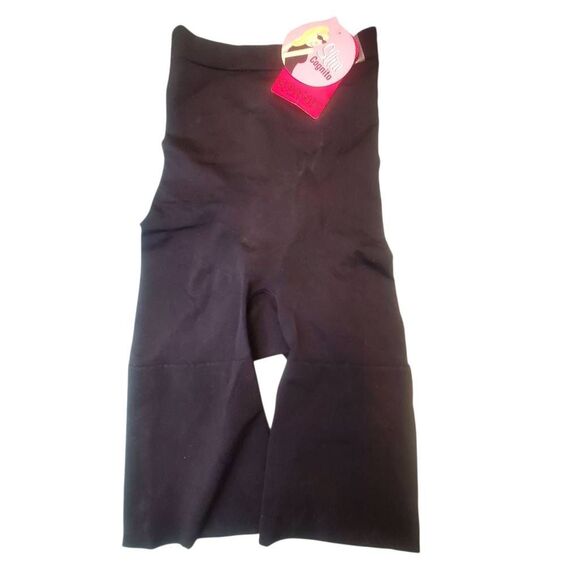 Spanx Black Mid Thigh Shaping Bodysuit Size S - Picture 1 of 6